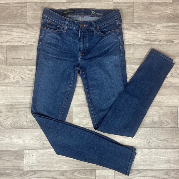 J. Crew Denim - J.Crew Slim Skinny Stretch Mid Rise Matchstick Denim Jeans Medium Wash sz 28